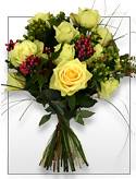 Lemon, Lime & Raspberry - Yellow Roses Bouquet